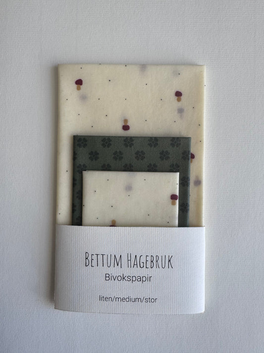 Bivokspapir – Sopp – liten/medium/stor