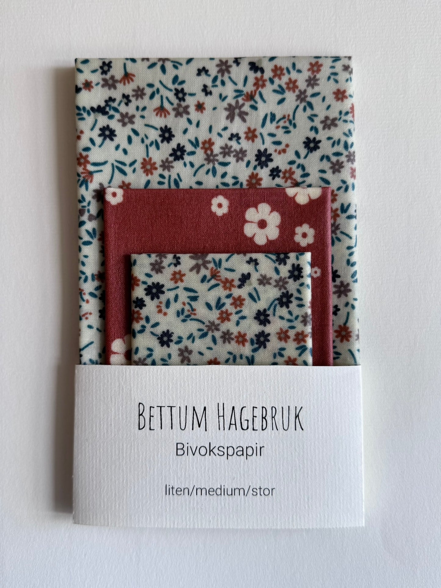 Bivokspapir – Blomster – liten/medium/stor