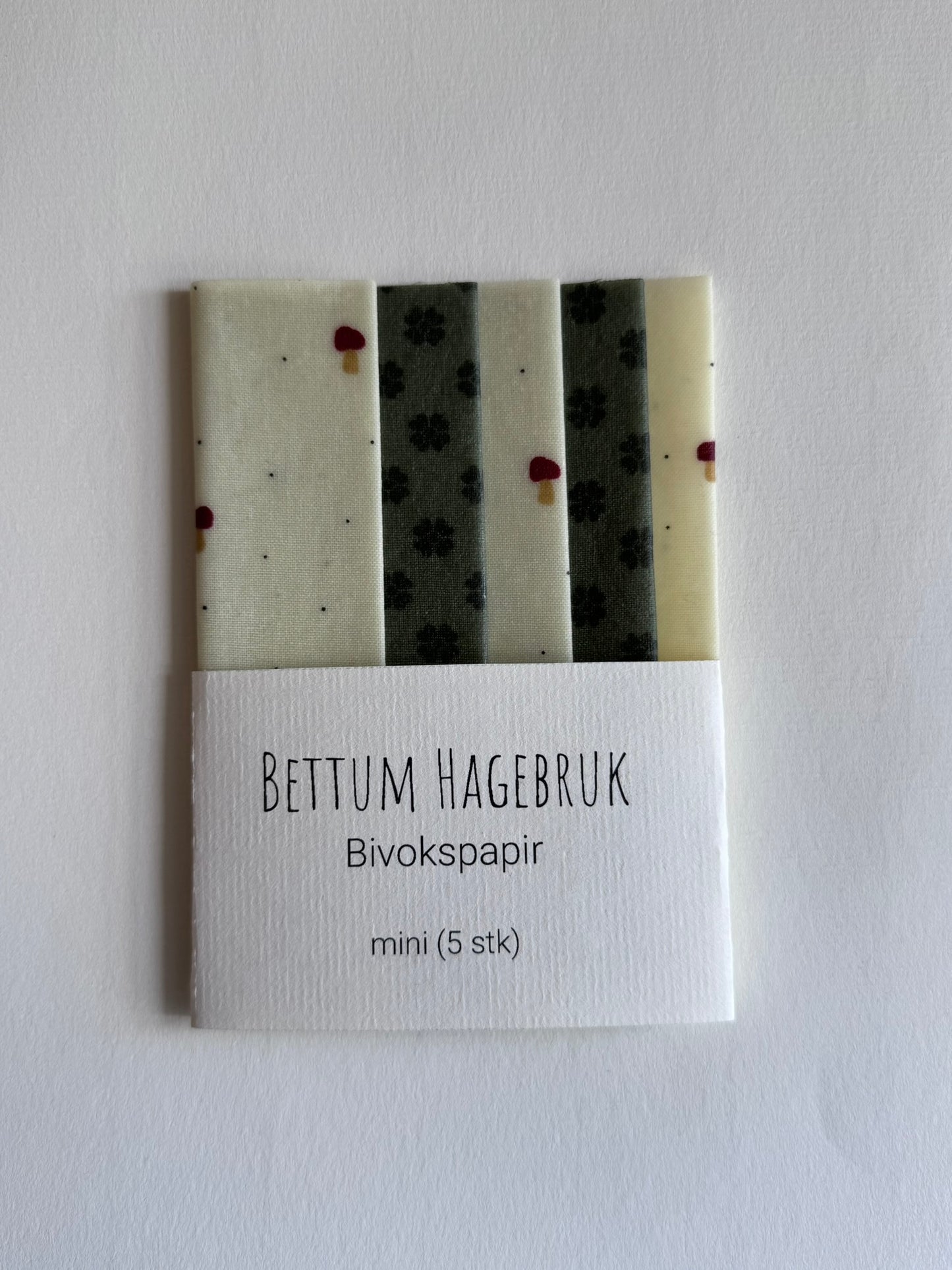 Bivokspapir – Sopp- mini (5 stk)